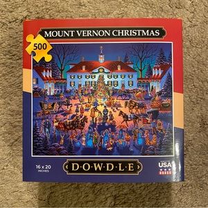 🧩 “Mount Vernon Christmas”
Dowdle Puzzle
500 pieces
No missing pieces